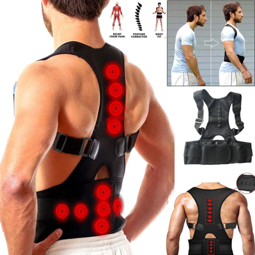 Haltungskorrektur Stützgürtel Magnetisch Rücken Schulterbandage Für