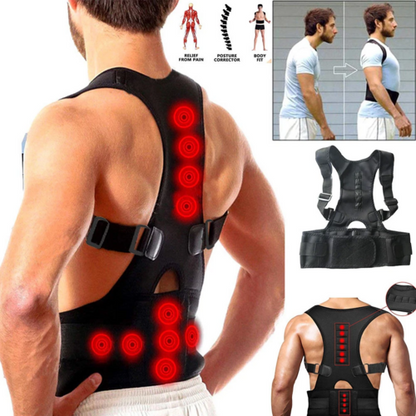 Haltungskorrektur Stützgürtel Magnetisch Rücken Schulterbandage Für