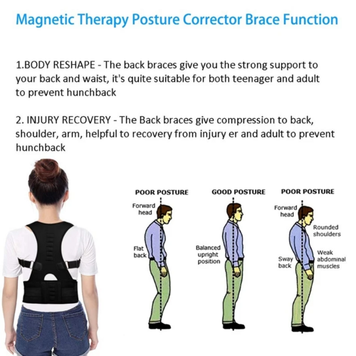 Haltungskorrektur Stützgürtel Magnetisch Rücken Schulterbandage Für