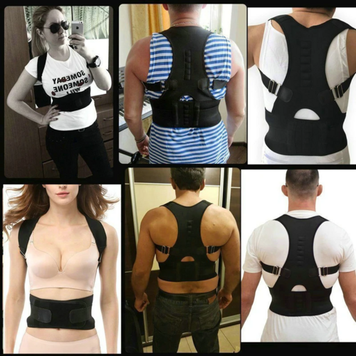 Haltungskorrektur Stützgürtel Magnetisch Rücken Schulterbandage Für