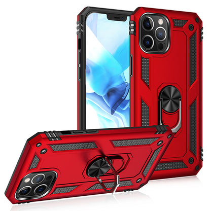 Tech Armor Ring Ständer Griffhülle mit Metallplatte für iPhone 12 /