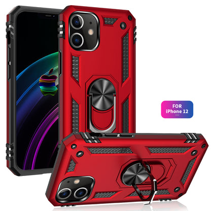 Tech Armor Ring Ständer Griffhülle mit Metallplatte für iPhone 12 Mini