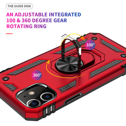 Tech Armor Ring Stand Grip Case mit Metallplatte für iPhone 12 Mini