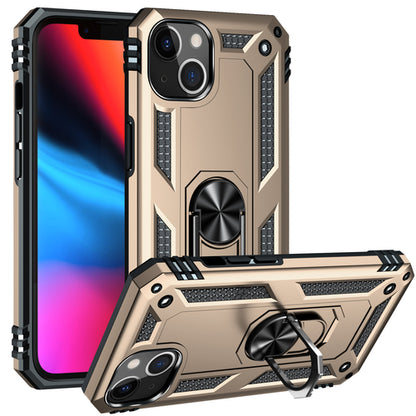 KIKO Tech Armor Ring Stand Grip Case mit Metallplatte für iPhone 13