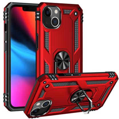 KIKO Tech Armor Ring Stand Grip Case mit Metallplatte für iPhone 13