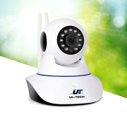UL-tech 1080P Wireless IP-Kamera Überwachungskamera WLAN Weiß