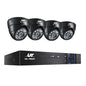 UL-TECH 1080P Überwachungskamerasystem 4-Kanal-DVR mit 4 CCTV-Dome-Kameras