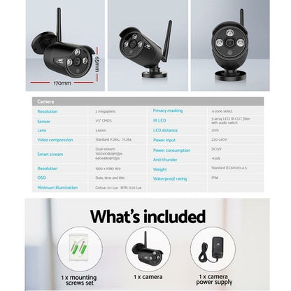 UL-tech Wireless CCTV 3MP Bullet-Kamera