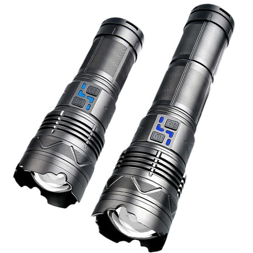 Weiße Laser-Hochleistungs-Taschenlampe, starkes Licht, Aufladen im Freien,