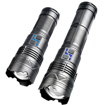 Weiße Laser-Hochleistungs-Taschenlampe, starkes Licht, Aufladen im Freien,