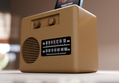 Passiver Schallverstärker im Retro-Radiostil – Handy-Verstärker | Holz