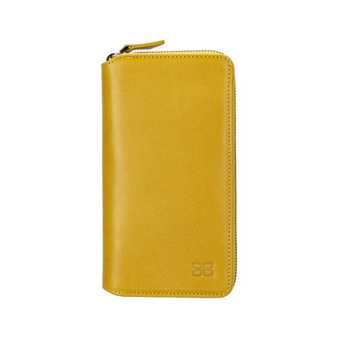 Apple iPhone 14 Serie Abnehmbare und Reißverschluss-Leder-Brieftaschenhülle - PMW