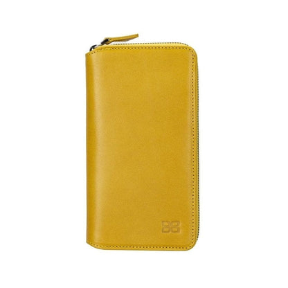 Apple iPhone 14 Serie Abnehmbare und Reißverschluss-Leder-Brieftaschenhülle - PMW