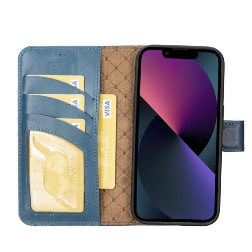 Apple iPhone 14 Serie Abnehmbares Leder Brieftaschen-Etui Bunt - MW