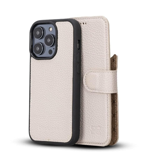 Apple iPhone 14 Serie Abnehmbares Leder Brieftaschen-Etui Bunt - MW