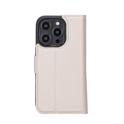 Apple iPhone 14 Serie Abnehmbares Leder Brieftaschen-Etui Bunt - MW
