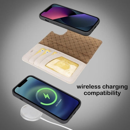 Apple iPhone 14 Serie Abnehmbares Leder Brieftaschen-Etui Bunt - MW