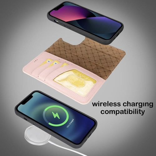 Apple iPhone 14 Serie Abnehmbares Leder Brieftaschen-Etui Bunt - MW