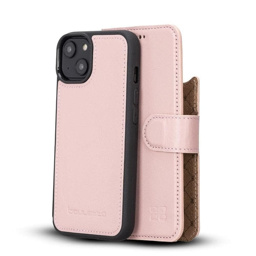 Apple iPhone 14 Serie Abnehmbares Leder Brieftaschen-Etui Bunt - MW
