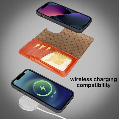 Apple iPhone 14 Serie Abnehmbares Leder Brieftaschen-Etui Bunt - MW