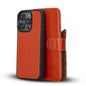 Apple iPhone 14 Serie Abnehmbares Leder Brieftaschen-Etui Bunt - MW