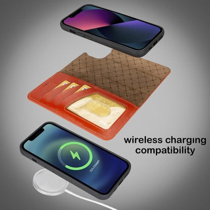 Apple iPhone 14 Serie Abnehmbares Leder Brieftaschen-Etui Bunt - MW