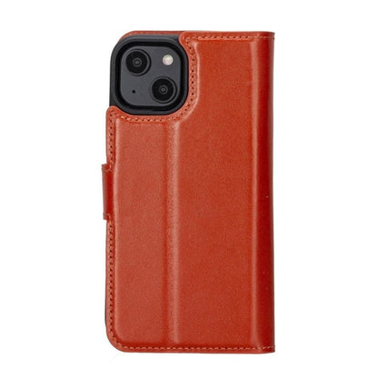Apple iPhone 14 Serie Abnehmbares Leder Brieftaschen-Etui Bunt - MW