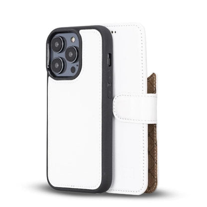 Apple iPhone 14 Serie Abnehmbares Leder Brieftaschen-Etui Bunt - MW