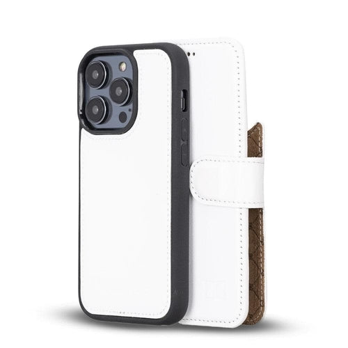 Apple iPhone 14 Serie Abnehmbares Leder Brieftaschen-Etui Bunt - MW