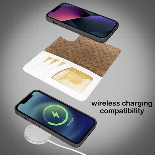 Apple iPhone 14 Serie Abnehmbares Leder Brieftaschen-Etui Bunt - MW