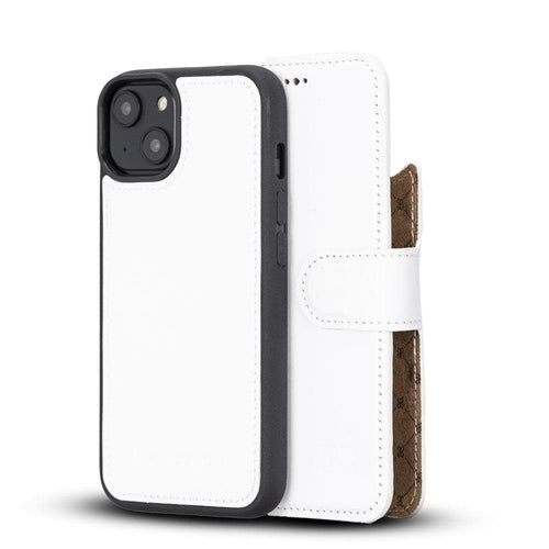 Apple iPhone 14 Serie Abnehmbares Leder Brieftaschen-Etui Bunt - MW