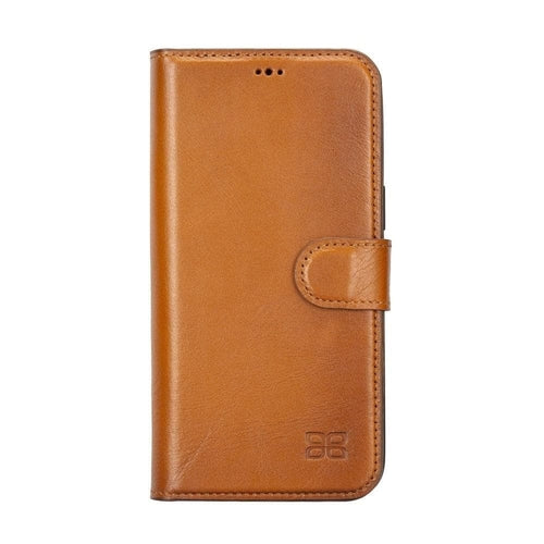Apple iPhone 14 Serie Abnehmbare Leder Brieftasche Hülle Dunklere Farbe -