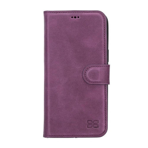 Apple iPhone 14 Serie Abnehmbare Leder Brieftasche Hülle Dunklere Farbe -