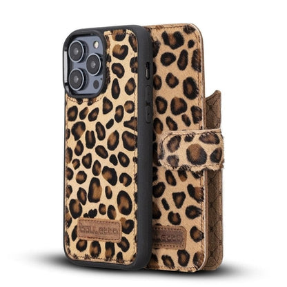 Apple iPhone 14 Serie Abnehmbare Leder Brieftasche Hülle Dunklere Farbe -
