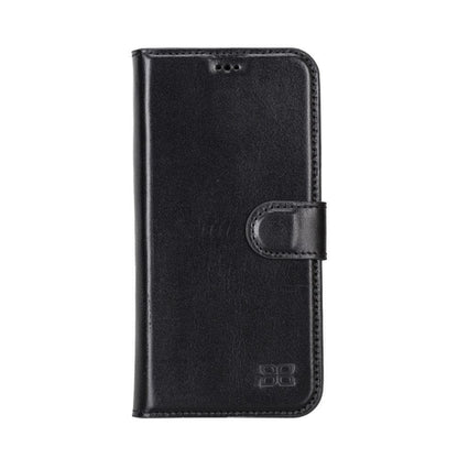 Apple iPhone 14 Serie Abnehmbare Leder Brieftasche Hülle Dunklere Farbe -
