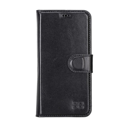 Apple iPhone 14 Serie Abnehmbare Leder Brieftasche Hülle Dunklere Farbe -