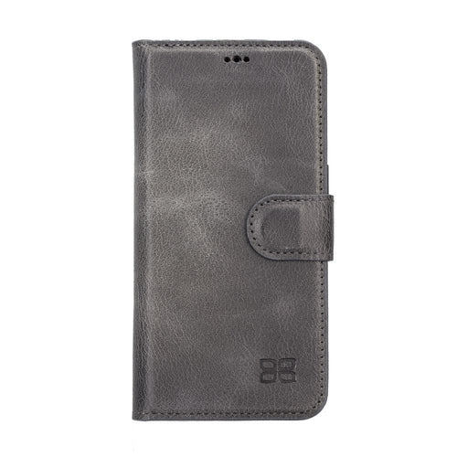 Apple iPhone 14 Serie Abnehmbare Leder Brieftasche Hülle Dunklere Farbe -
