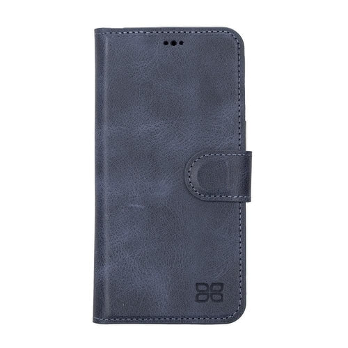 Apple iPhone 14 Serie Abnehmbare Leder Brieftasche Hülle Dunklere Farbe -