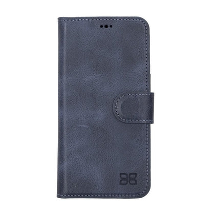 Apple iPhone 14 Serie Abnehmbare Leder Brieftasche Hülle Dunklere Farbe -