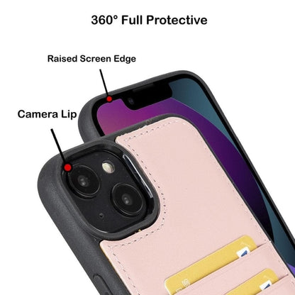 Flexibles Leder Back Cover mit Kartenhalter für iPhone 14 Serie