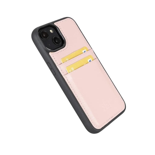 Flexibles Leder Back Cover mit Kartenhalter für iPhone 14 Serie