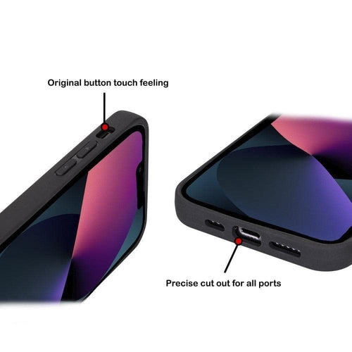 Flexibles Leder Back Cover mit Kartenhalter für iPhone 14 Serie