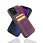 Flexibles Leder Back Cover mit Kartenhalter für iPhone 14 Serie