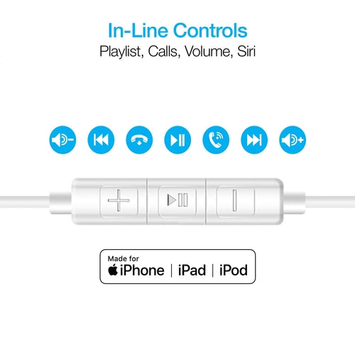Naztech Platinum High Fidelity Lightning Earbuds