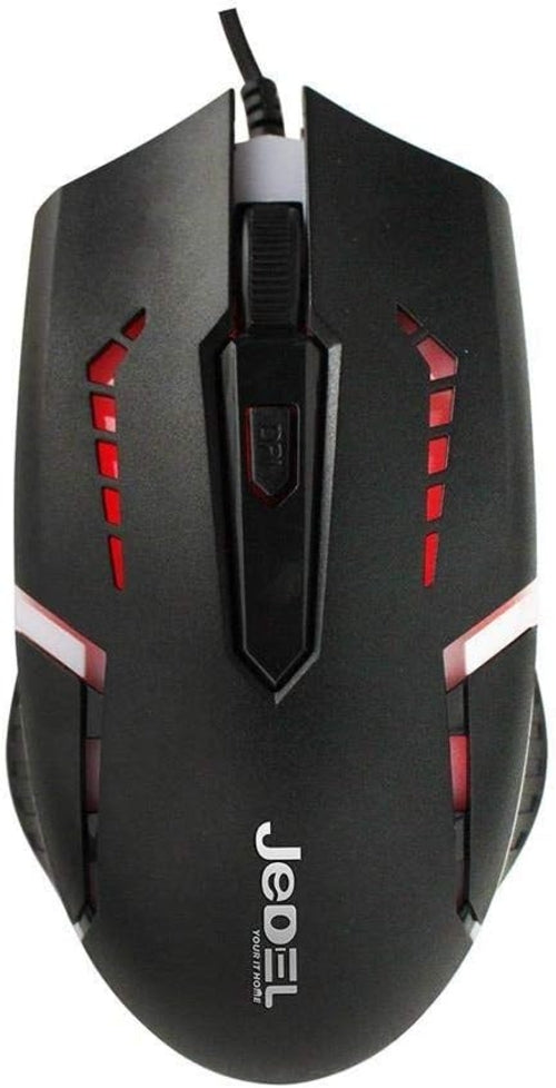 Jedel GK100 weißes Gaming-Tastatur- und Maus-Bundle