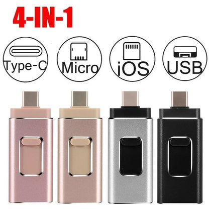 High Speed 4 in 1 Pendrive U Stick Type-c OTG USB Flash Drive