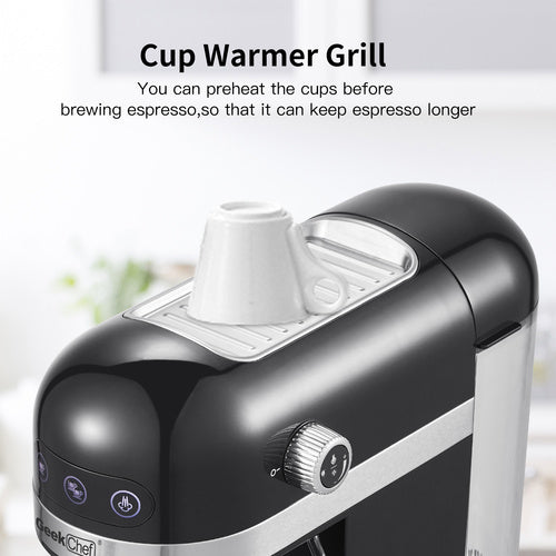 20 Bar Espressomaschine 1350W Hochleistung mit Sicherheitsventil