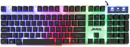 Jedel GK100 weißes Gaming-Tastatur- und Maus-Bundle