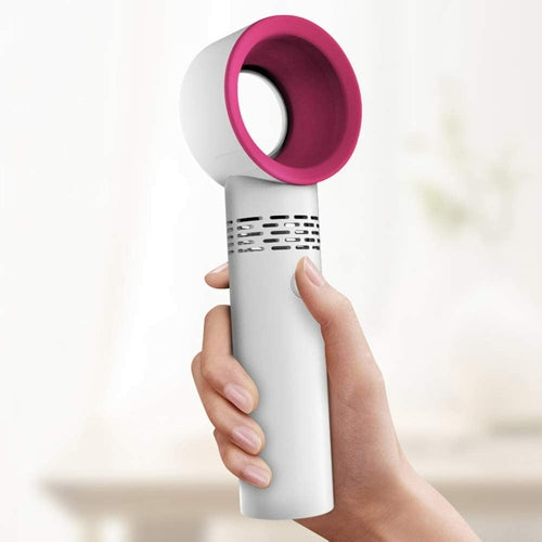 Wiederaufladbarer USB-Ventilator ohne Rotorblätter, tragbarer Handventilator, kleiner Tischventilator