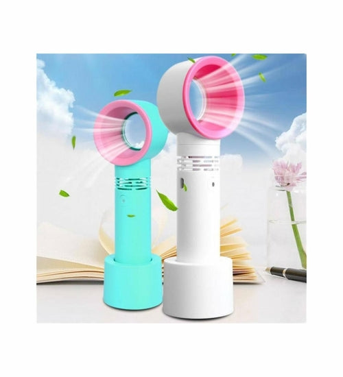 Wiederaufladbarer USB-Ventilator ohne Rotorblätter, tragbarer Handventilator, kleiner Tischventilator